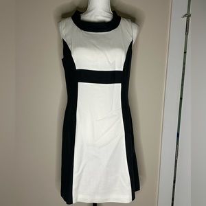 Cute black and white sheath dress, size 6 Rachel Zoe